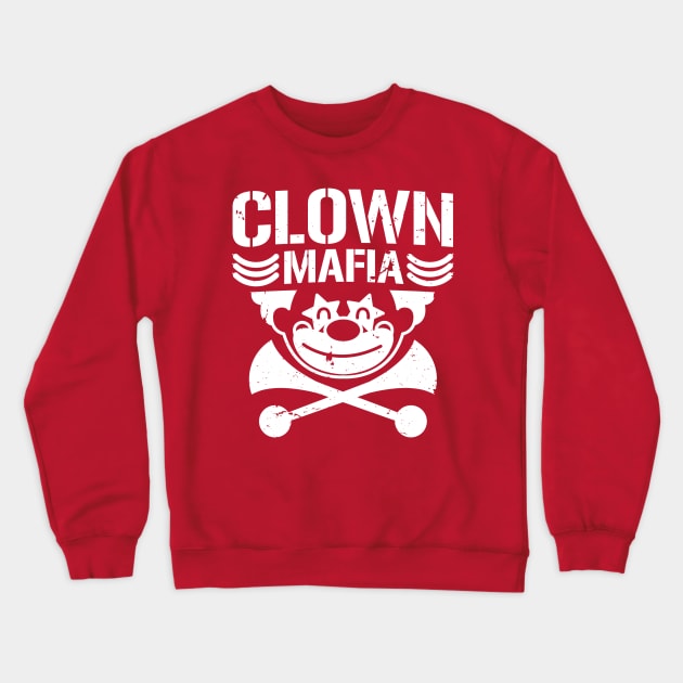 Clown Mafia (white) Crewneck Sweatshirt by JMDCO